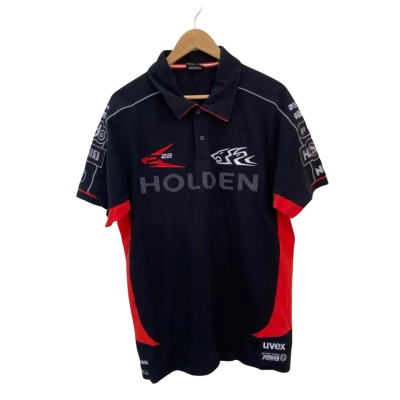 Holden Racing Team Mens  Size XL Polo Shirt Black / Red