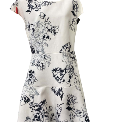 Oxford White Floral Dress  Size 10 