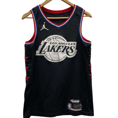 Jordan Mens LOS ANGELES LAKERS  Size M Black T-Shirt