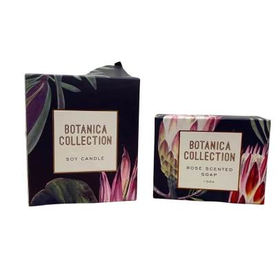 Botanica Collection Rose Scented Soap & Soy Candle 