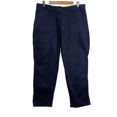 Country Road -Womens Cotton / Linen Blend Pants - Size 14 - Blue 