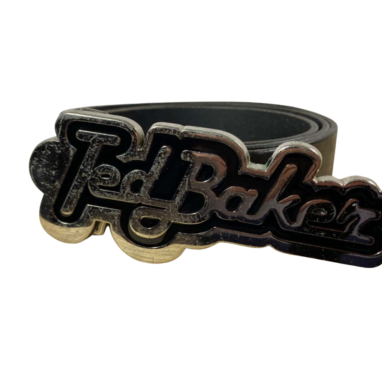 Ted Baker Mens Leather Belt Size 3 Black