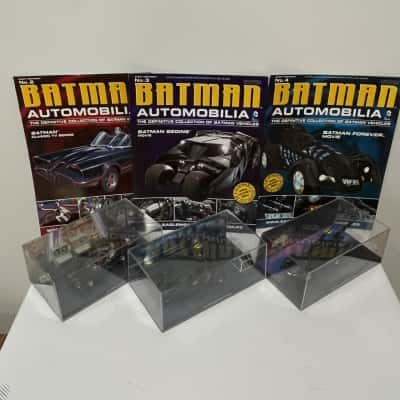 Eaglemoss Batman Automobilia Diecast Model Cars & Magazines – Set of 3
