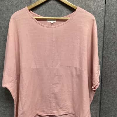 Little Lies Top  Size 12 Nude / Pink  