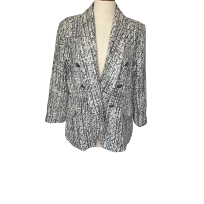 Decjuba Womens  Size 12 Blazer Silver 