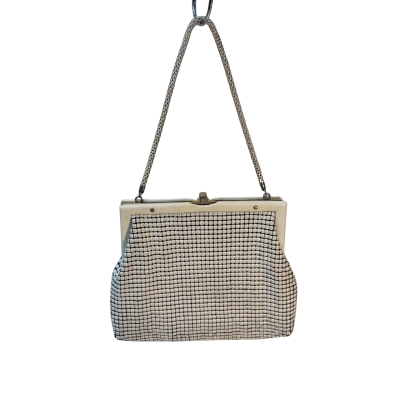Glomesh Clutch Purse - Cream