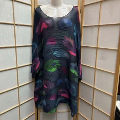  ALQUEMA Women's  Size One Size 3/4 Sleeve Dress  / Casual Dress Multicoloured  RRP: $210