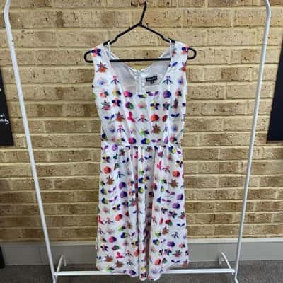 City Chic Womens  DRESS FLOWER STUDY Size XS 