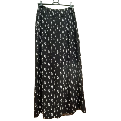 Sass & Bide Womens Black Patterned Maxi Skirt