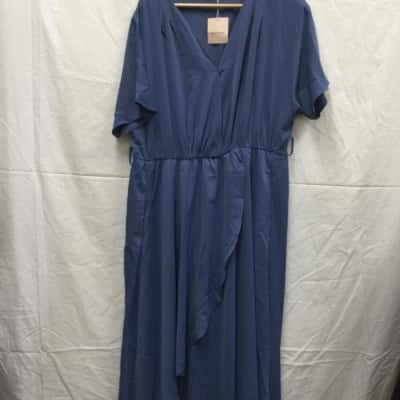 Bloomchic Womens Size UK 16-18 Blue Dress