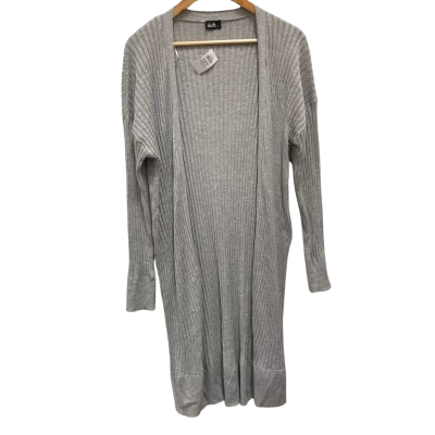 Dotti Grey Long Line Cardigan Size XL