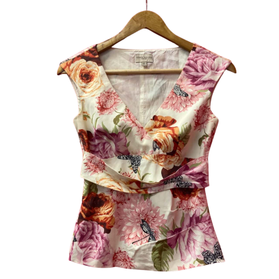 Karen Millen Womens  Size 8 Floral Top
