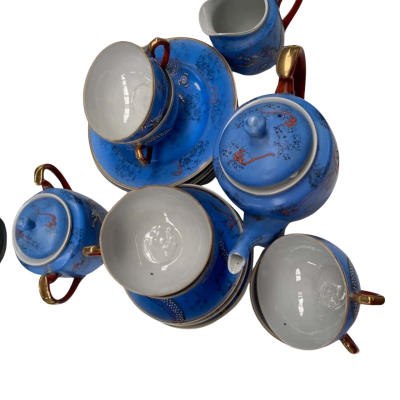 Dragon painted Tea set 