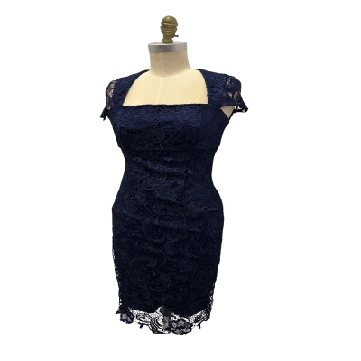 Montique Womens  Size 8 Cocktail Dress Navy Blue 