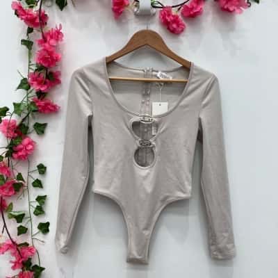 South.St Womens Bodysuit Size M Grey 