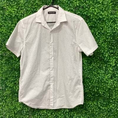 Country Road Mens  Size S Short Sleeve Shirt Polka Dot 