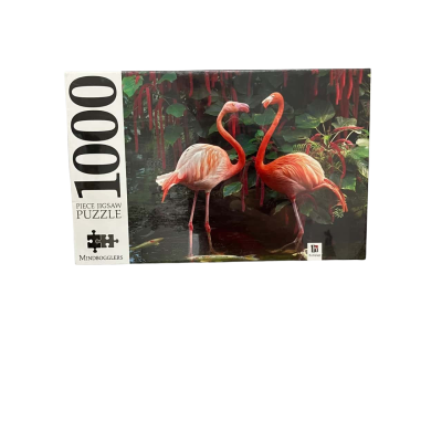 Flamingo Couple - Mindbogglers 1000 Piece Jigsaw Puzzle