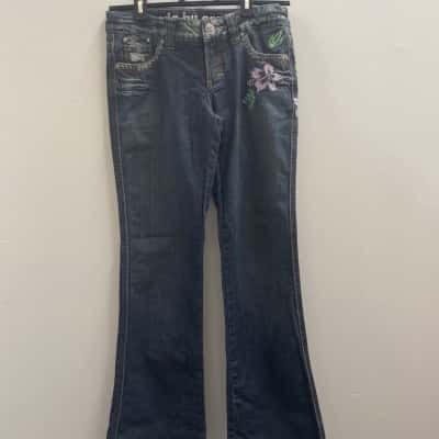 Espirit Size 10 Wide Leg Blue Jeans
