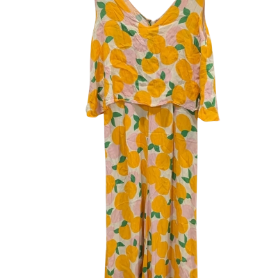 Mister Zimi  Orange Pattern Jumpsuit  Size 6