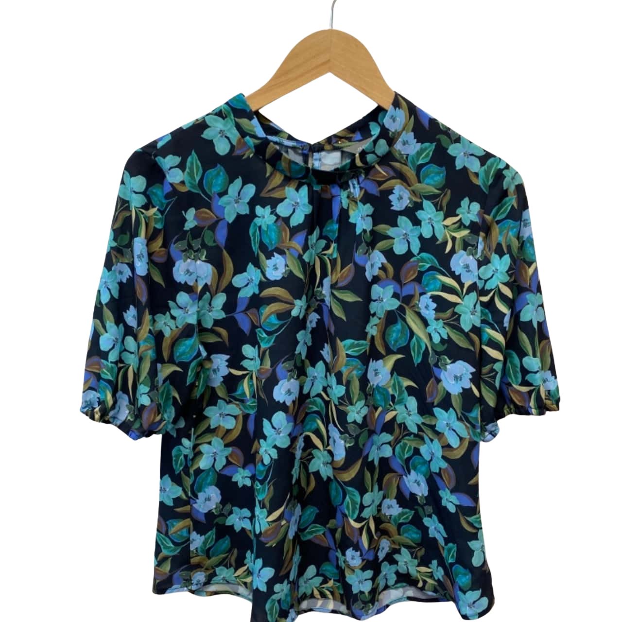 JacquiE Womens Size 12 3/4 Sleeve Floral (s)