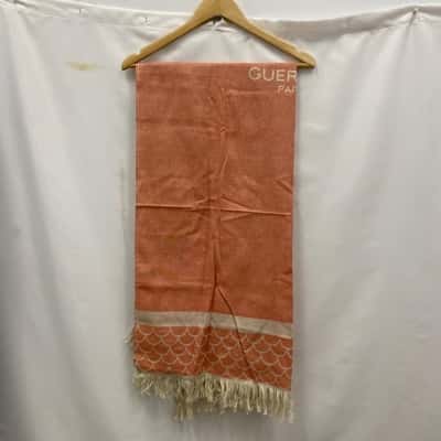 Guerlain Women's Cotton Scarf Beige /  Peach 