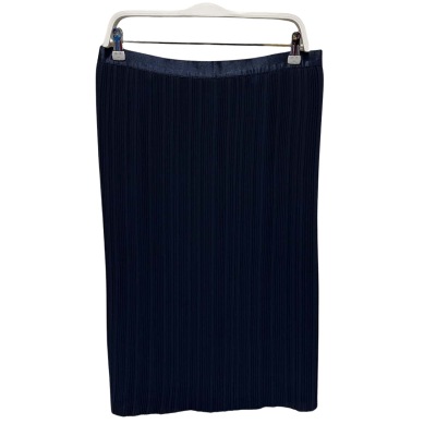 Country Road Womens Size 14 Pleated Midi Skirt Navy Blue 