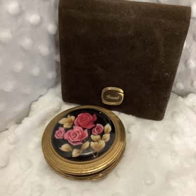 Vintage Grosse mirror powder compact with case