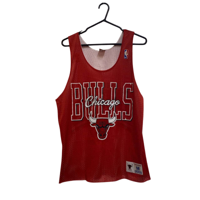 Mitchell & Ness Mens NBA “Chicago Bulls” Size M Singlet  Red 