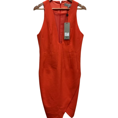  Womens  blessed are the meek Size 4 Orange dress