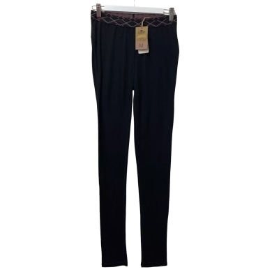 Crane Womens  Size M Thermal Leggings Black - 100% Fine Merino Wool