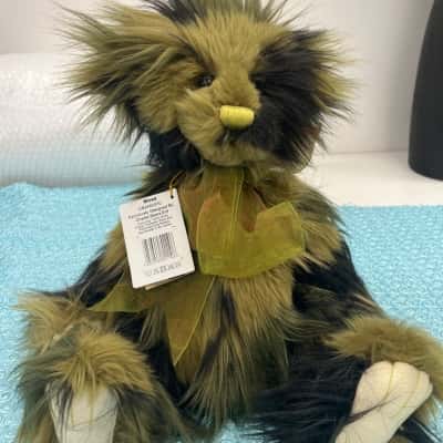 Charlie Bears Collectable Plush Bear Moss 41cm