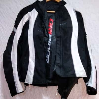 Dri Rider Womens  Size 18 Biker Jacket Black  / White 