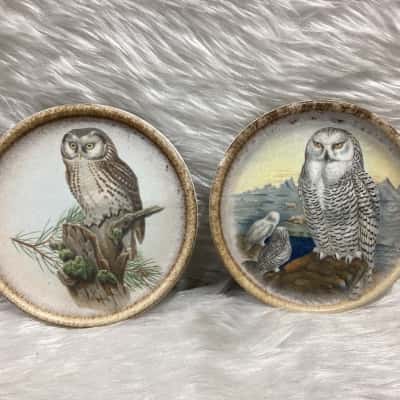 Vintage Silberdistel Fayencen Ceramic plates