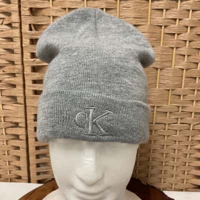 Calvin Klein Men’s Beanie Grey Teenager Unisex 