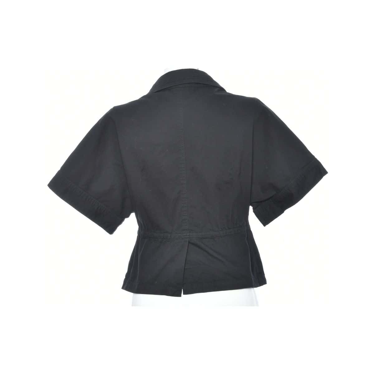 Cole Womens Size XS Button Front Black ShortSleeve Jacket(s)