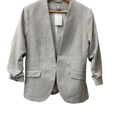H&M Womens  Size 12 Open Jacket Grey. Hook & eye closure.