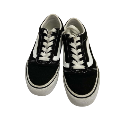 Vans Kids  Size 34.5 Sneakers Black  / White 