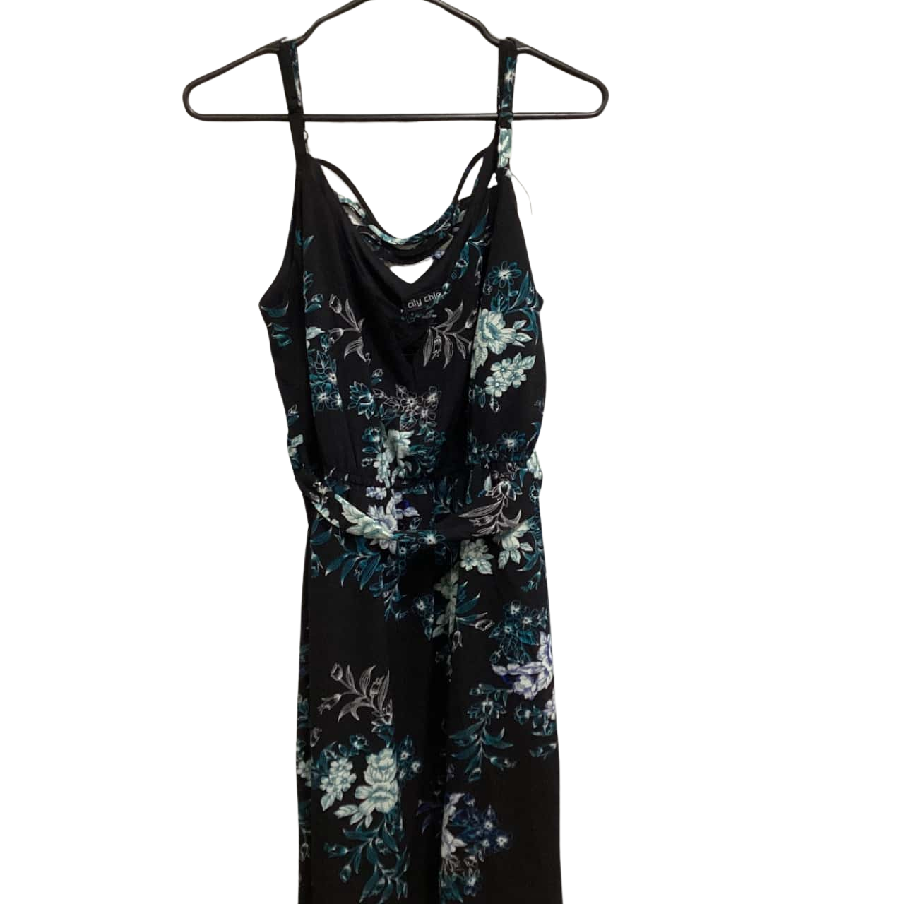 princess polly baby blue dress Floral embroidered maxi dress in blue - Rotate main image 1