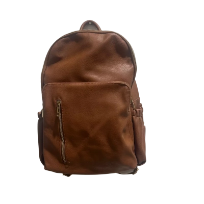 Laura Jones Round Top Baby Backpack Brown 