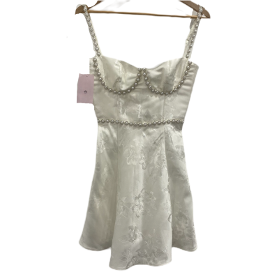 V.chapman Womens  Size 2 Formal Dress White 