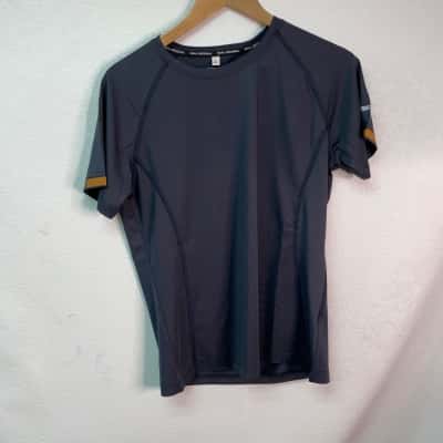  SSAJ Mens Sports Shirt Size L Navy Blue 