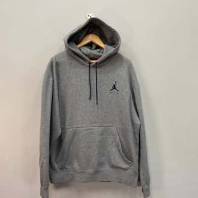 Jordan Mens  Size L Fleecy Hoodie Grey 
