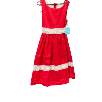 Kids Elfin Kidzs Size 8/9 Leah DressRed 