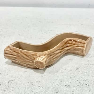 Vintage Wase England Log Trough Vase 