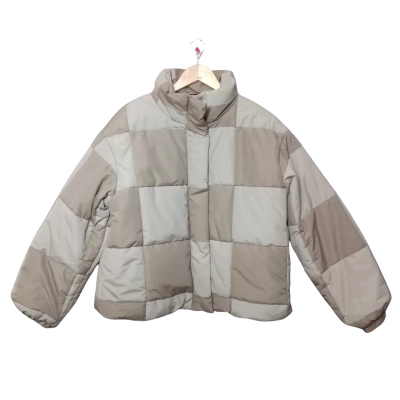 Asos Design Women's  Size 8 Beige and Khaki Puffer Jacket 