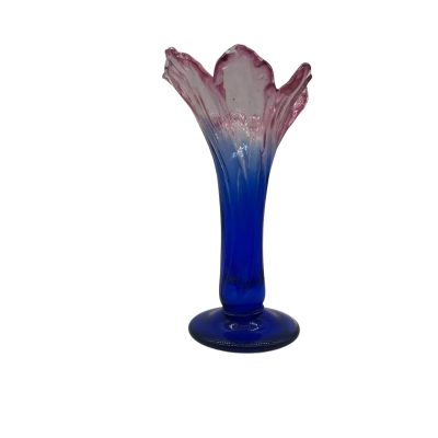 Pink/Blue Art Glass Vase