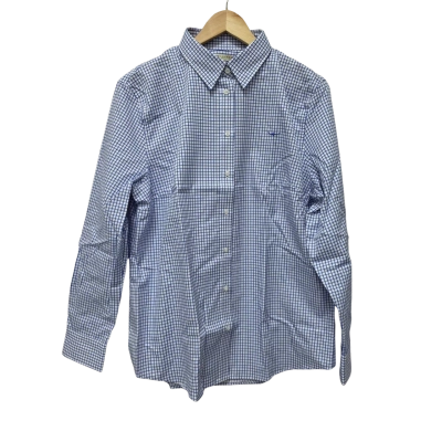 R.M. Williams Womens  Size 16 Button Up Top / Long Sleeve Shirt Blue / Checked / White 