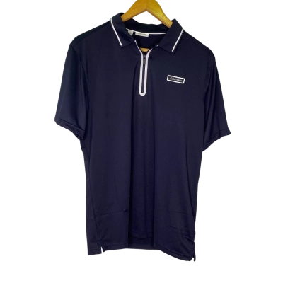 Calvin Klein Mens  Size XL Short Sleeve T-shirt Navy Blue / White 
