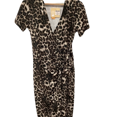 Noni B Womens  Size 8 Wrap Dress Animal print 