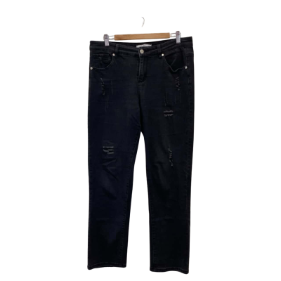 Bird Keepers Womens  Size 10 Distressed Jeans Black  